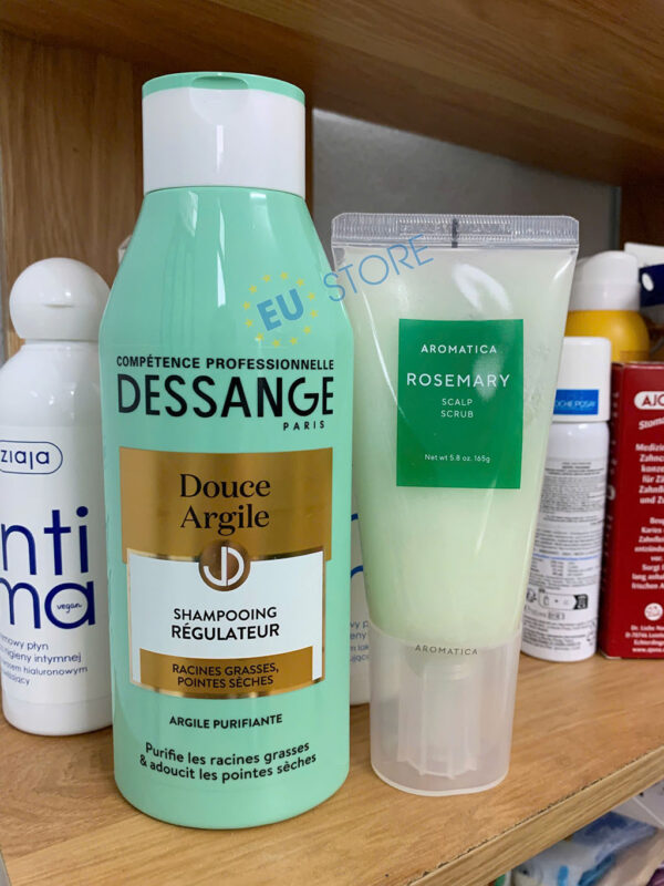 Combo Dầu gội Dessange xanh + Tẩy da chết da đầu Aromatica Rosemary sạch sâu, kiểm soát dầu