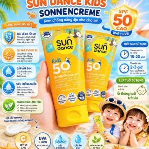Kem & Xịt chống nắng trẻ em SUNDANCE Kids SPF50/SPF50+ Đức tuýp cam 100ml