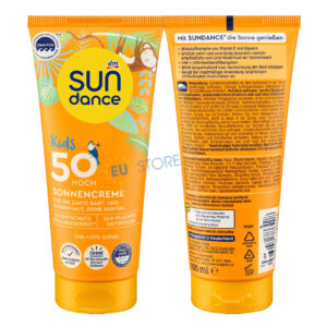 Kem & Xịt chống nắng trẻ em SUNDANCE Kids SPF50/SPF50+ Đức tuýp cam 100ml