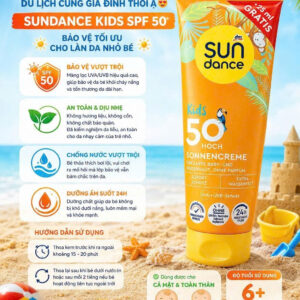 Kem & Xịt chống nắng trẻ em SUNDANCE Kids SPF50/SPF50+ Đức tuýp cam 100ml