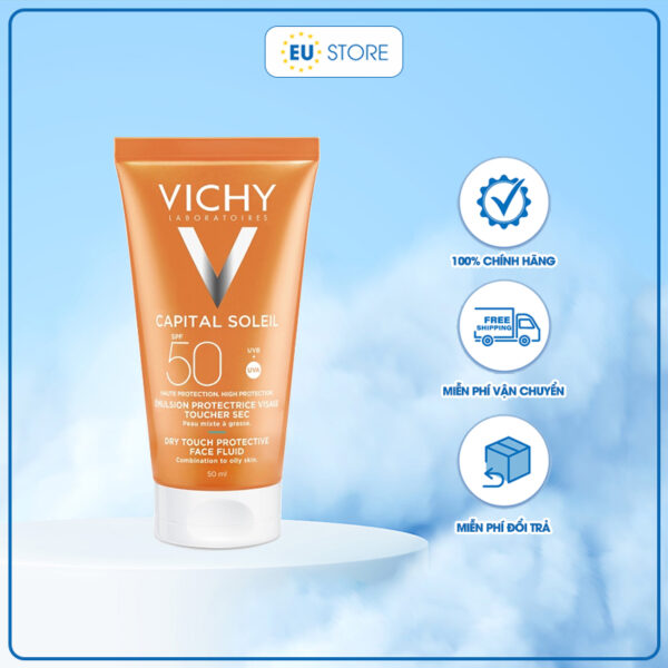 Kem chống nắng cho da dầu Vichy Capital Soleil Dry Touch SPF 50+ | eustore.com.vn