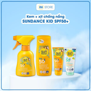 Kem + Xịt chống nắng Sundance Kids SPF 50+ Đức cho bé từ 1 tuổi | eustore.com.vn