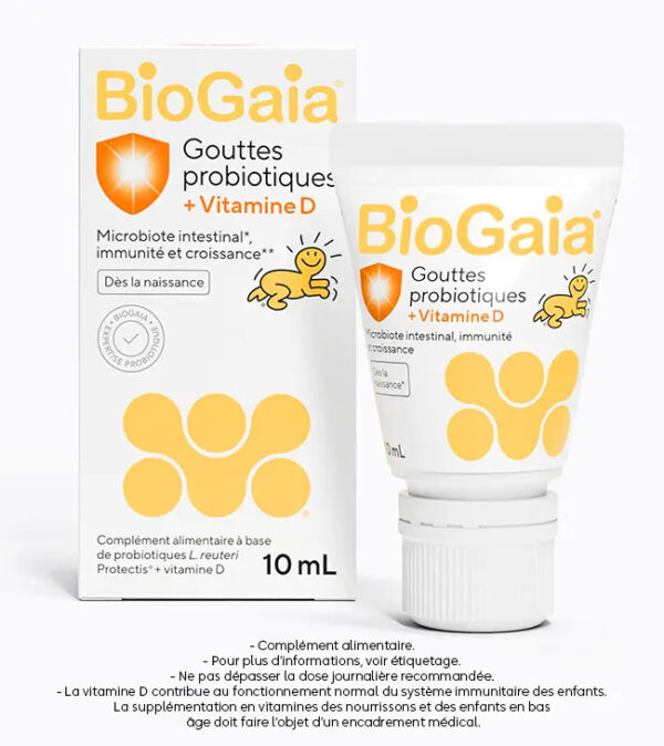 [Mẫu mới] Men vi sinh BioGaia Gouttes Probiotiques + Vitamine D 10ml cho bé sơ sinh, hỗ trợ tiêu hóa và tăng đề kháng | eustore.com.vn