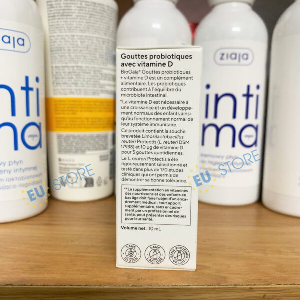 [Mẫu mới] Men vi sinh BioGaia Gouttes Probiotiques + Vitamine D tuýp nhựa 10ml | eustore.com.vn