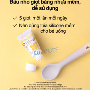 Cách dùng Men vi sinh BioGaia Gouttes Probiotiques + Vitamine D 10ml cho bé sơ sinh | eustore.com.vn