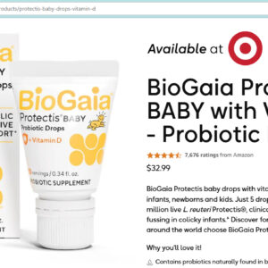 [Mẫu mới] Men vi sinh BioGaia Gouttes Probiotiques + Vitamine D 10ml cho bé sơ sinh có tốt không? | eustore.com.vn