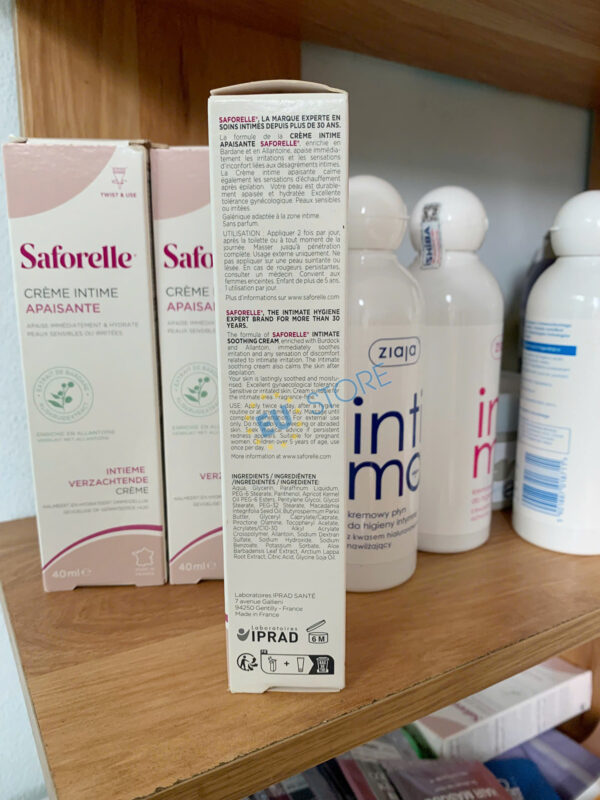 Kem dưỡng ẩm vùng kín Saforelle Crème Intime Apaisante cho da nhạy cảm | eustore.com.vn