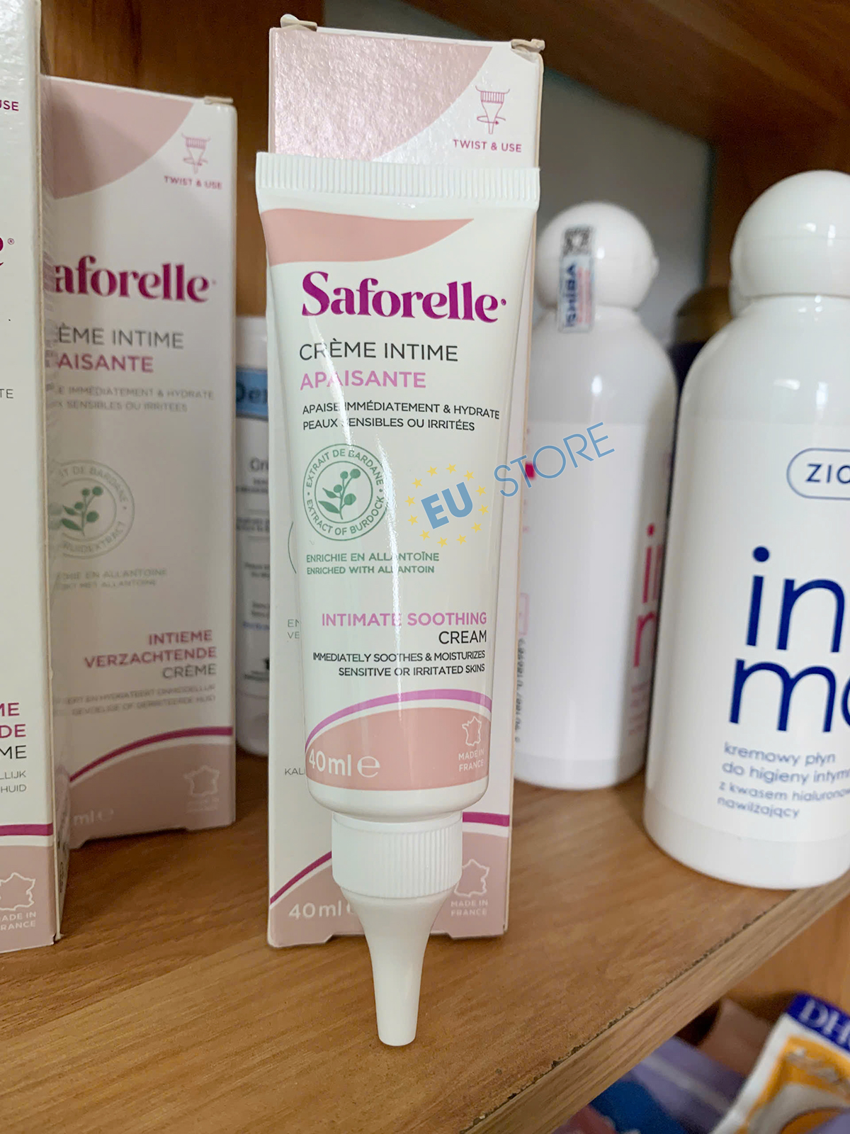 Kem dưỡng ẩm vùng kín Saforelle Crème Intime Apaisante cho da nhạy cảm | eustore.com.vn