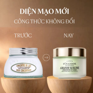 [Mẫu mới] Kem dưỡng thể hạnh nhân L'Occitane Amande Sublime 200ml - Dưỡng ẩm, làm mềm & săn chắc da