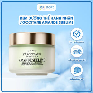 [Mẫu mới] Kem dưỡng thể hạnh nhân L'Occitane Amande Sublime 200ml - Dưỡng ẩm, làm mềm & săn chắc da