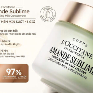 [Mẫu mới] Kem dưỡng thể hạnh nhân L'Occitane Amande Sublime 200ml - Dưỡng ẩm, làm mềm & săn chắc da