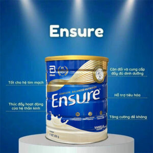 [Hàng nhập khẩu] Sữa Ensure Úc Vanilla Powder 850g vị Vani mẫu mới | eustore.com.vn