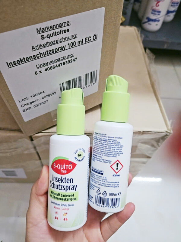 Xịt chống muỗi thiên nhiên S-Quito free – An toàn cho bé từ 6 tháng, không DEET | eustore.com.vn