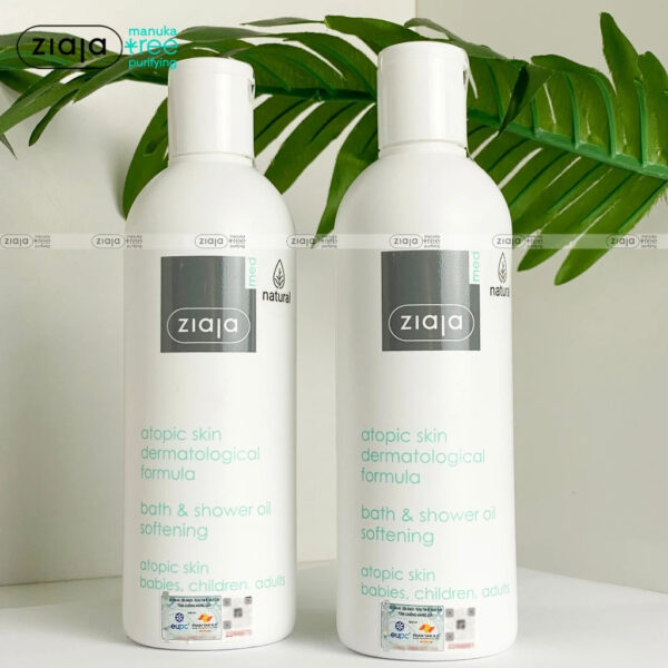 Ziaja Med Bath & Shower Oil – Dầu tắm dịu nhẹ phục hồi da cơ địa, nhạy cảm