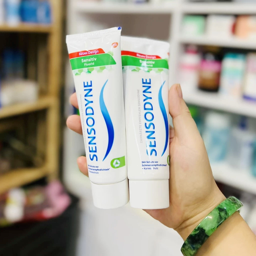Kem Đánh Răng Sensodyne Đức Sensitiv Flourid – Giảm Ê Buốt & Bảo Vệ Men Răng | eustore.com.vn