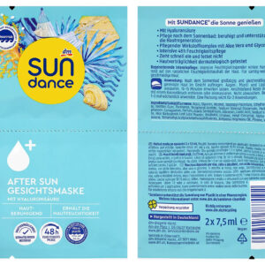 Mặt nạ dưỡng da sau nắng Sundance After Sun Gesichtmaske - Làm dịu da, cấp ẩm suốt 48h | eustore.com.vn