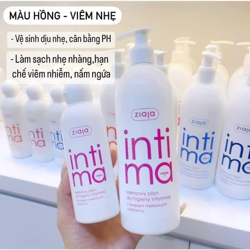 Dung dịch vệ sinh Intima Ziaja màu hồng – Bảo vệ và cân bằng pH tự nhiên | eustore.com.vn