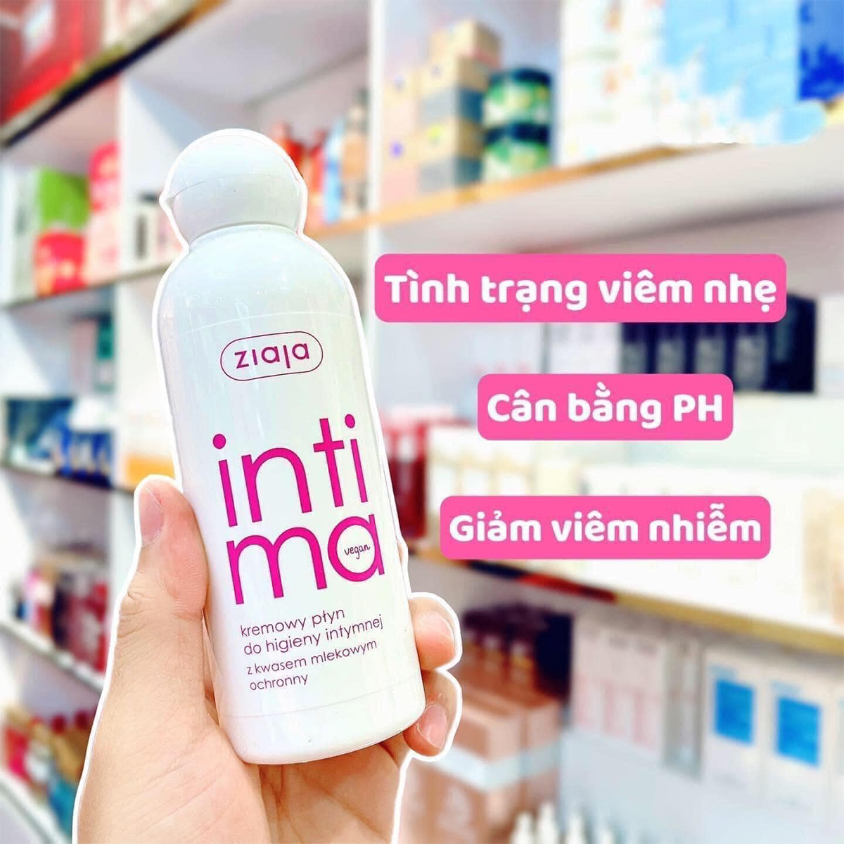 Dung dịch vệ sinh Intima Ziaja màu hồng – Bảo vệ và cân bằng pH tự nhiên | eustore.com.vn