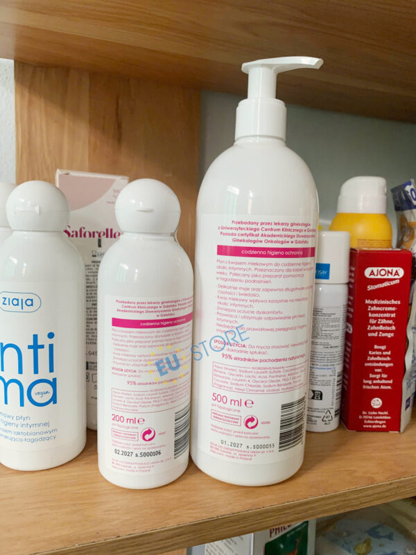 Dung dịch vệ sinh Intima Ziaja màu hồng – Bảo vệ và cân bằng pH tự nhiên | eustore.com.vn