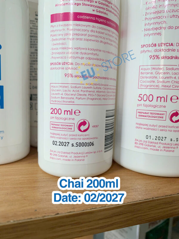 Dung dịch vệ sinh Intima Ziaja màu hồng – Bảo vệ và cân bằng pH tự nhiên | eustore.com.vn