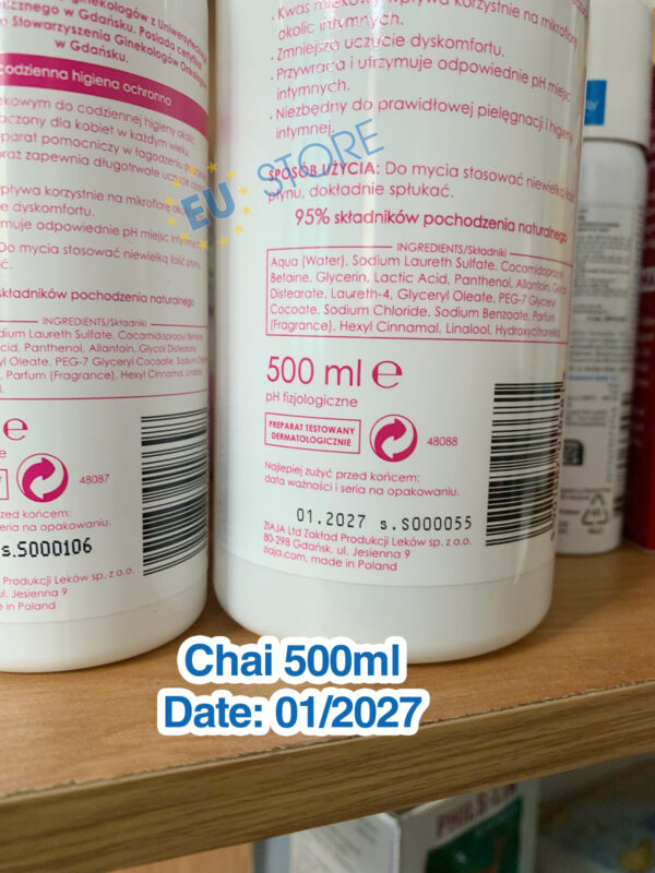 Dung dịch vệ sinh Intima Ziaja màu hồng – Bảo vệ và cân bằng pH tự nhiên | eustore.com.vn