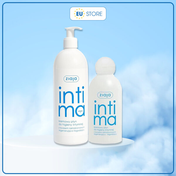 Dung dịch vệ sinh Intima Ziaja màu xanh nhạt: Tái tạo & Làm dịu vùng kín bị tổn thương | eustore.com.vn