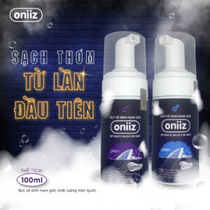 Bọt vệ sinh nam giới Oniiz Classic - Dung dịch vệ sinh nam tạo bọt 100ml | eustore.com.vn