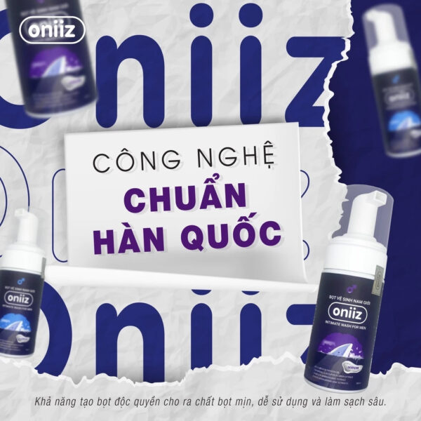Bọt vệ sinh nam giới Oniiz Classic - Dung dịch vệ sinh nam tạo bọt 100ml | eustore.com.vn