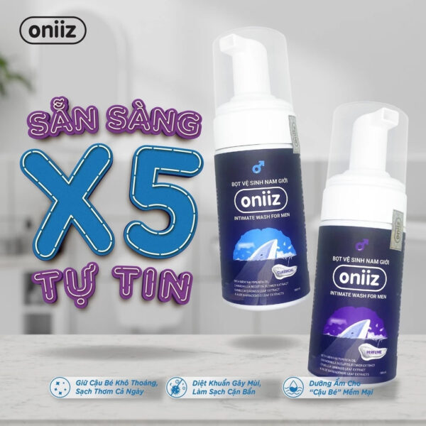 Bọt vệ sinh nam giới Oniiz Classic - Dung dịch vệ sinh nam tạo bọt 100ml | eustore.com.vn