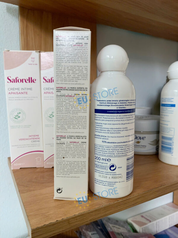 Combo dưỡng ẩm vùng kín chuyên sâu Ddvs Intima Ziaja xanh đậm & Kem dưỡng Saforelle | eustore.com.vn