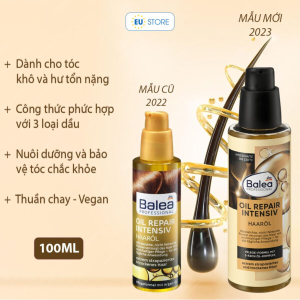 Dầu dưỡng tóc Balea Professional Oil Repair Intensiv Haaröl phục hồi tóc khô xơ, hư tổn | eustore.com.vn