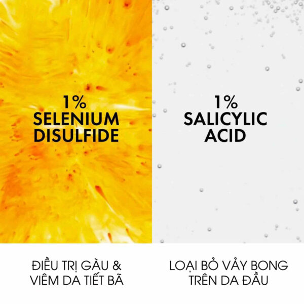 Thành phần của dầu gội trị gàu Vichy Dercos Anti Dandruff xanh | eustore.com.vn