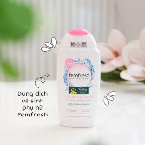 Dung dịch vệ sinh Femfresh màu hồng Soothing Wash - Giảm ngứa, dịu nhẹ 24h | eustore.com.vn