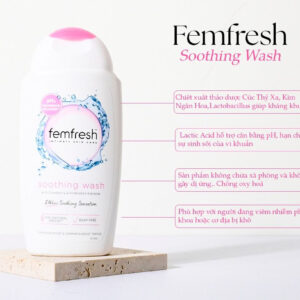 Dung dịch vệ sinh Femfresh màu hồng Soothing Wash - Giảm ngứa, dịu nhẹ 24h | eustore.com.vn