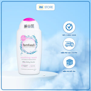 Dung dịch vệ sinh Femfresh màu hồng Soothing Wash - Giảm ngứa, dịu nhẹ 24h | eustore.com.vn