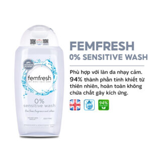 Dung dịch vệ sinh Femfresh Sensitive Wash (Màu trắng) - Dịu nhẹ cho da nhạy cảm và dễ kích ứng | eustore.com.vn