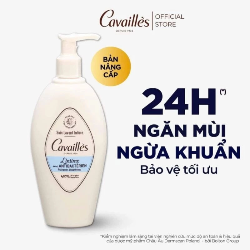 Dung dịch vệ sinh Rogé Cavaillès L’Intime Antibactérien 250ml – Kháng khuẩn, 97% thiên nhiên làm sạch dịu nhẹ | eustore.com.vn