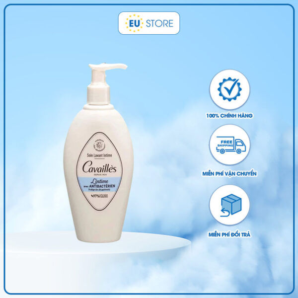 Dung dịch vệ sinh Rogé Cavaillès L’Intime Antibactérien 250ml – Kháng khuẩn, 97% thiên nhiên làm sạch dịu nhẹ | eustore.com.vn