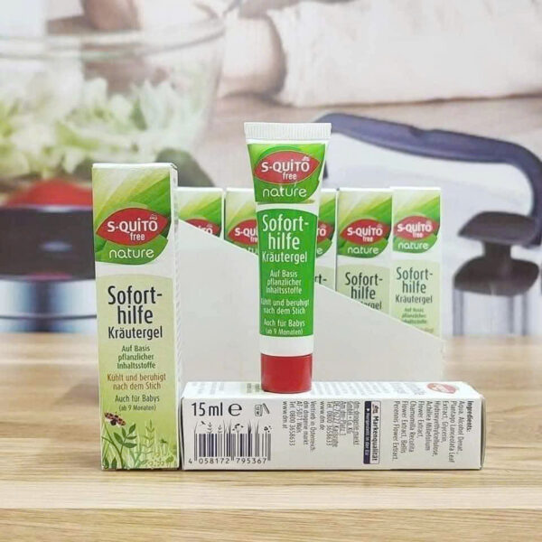 Kem bôi muỗi đốt S-quito Free Nature 15ml - Thảo dược an toàn, làm dịu ngứa & sưng đỏ nhanh chóng | eustore.com.vn