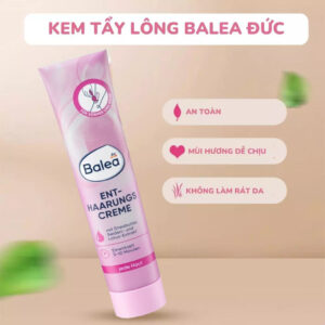 Kem tẩy lông Balea Enthaarungs Creme Đức 125ml - Tẩy lông tay, chân, nách và vùng kín an toàn, hiệu quả | eustore.com.vn
