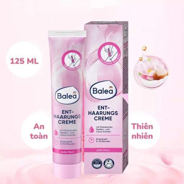 Kem tẩy lông Balea Enthaarungs Creme Đức 125ml - Tẩy lông tay, chân, nách và vùng kín an toàn, hiệu quả | eustore.com.vn