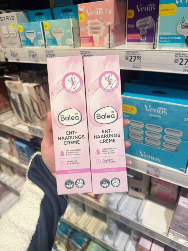 Kem tẩy lông Balea Enthaarungs Creme Đức 125ml - Tẩy lông tay, chân, nách và vùng kín an toàn, hiệu quả | eustore.com.vn