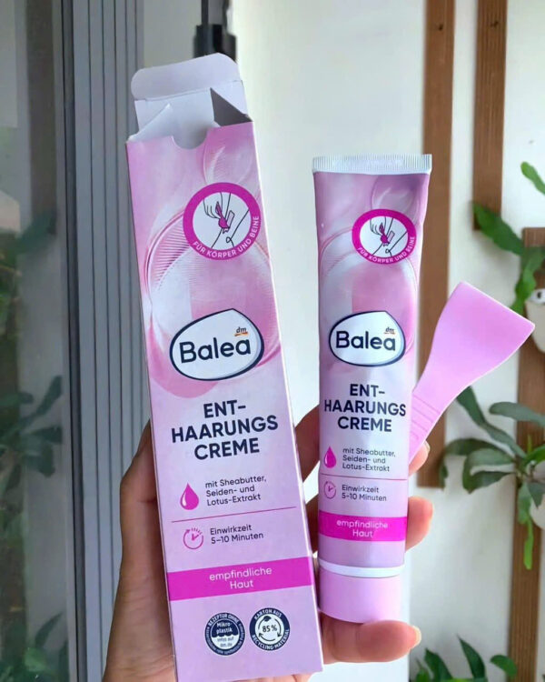 Kem tẩy lông Balea Enthaarungs Creme Đức 125ml - Tẩy lông tay, chân, nách và vùng kín an toàn, hiệu quả | eustore.com.vn