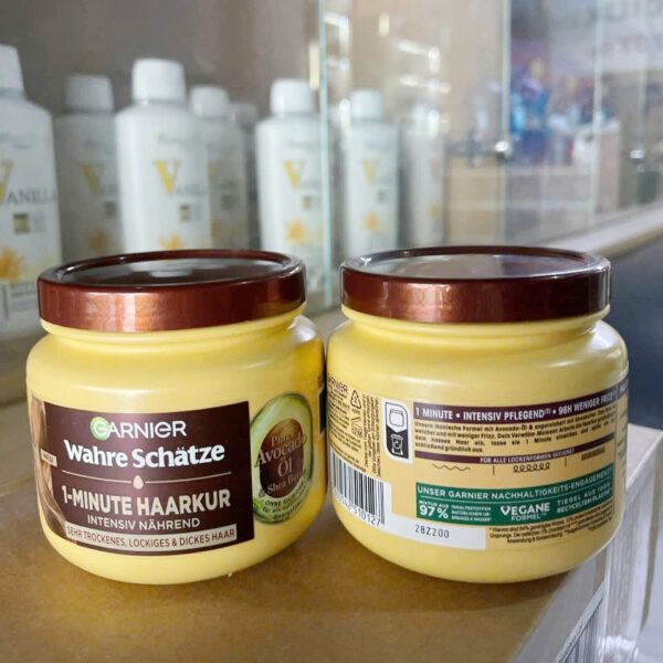 Kem ủ tóc Garnier Wahre Schätze 1 Phút - Cấp ẩm chuyên sâu, chống xơ rối hiệu quả | eustore.com.vn
