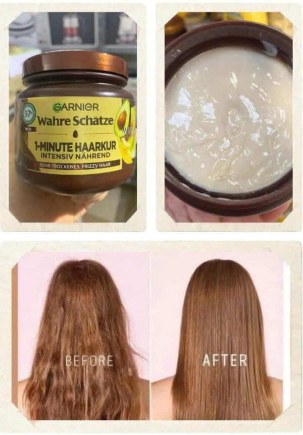 Kem ủ tóc Garnier Wahre Schätze 1 Phút - Cấp ẩm chuyên sâu, chống xơ rối hiệu quả | eustore.com.vn