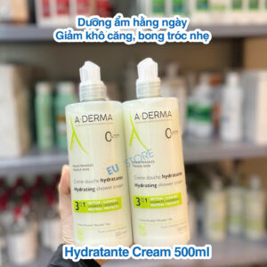 Sữa tắm Aderma Hydratante Cream 500ml → Dưỡng ẩm hằng ngày – Giảm khô căng, bong tróc nhẹ
