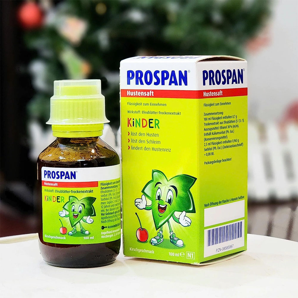 Siro ho prospan Đức chai 100ml dùng cho bé từ sơ sinh | eustore.com.vn