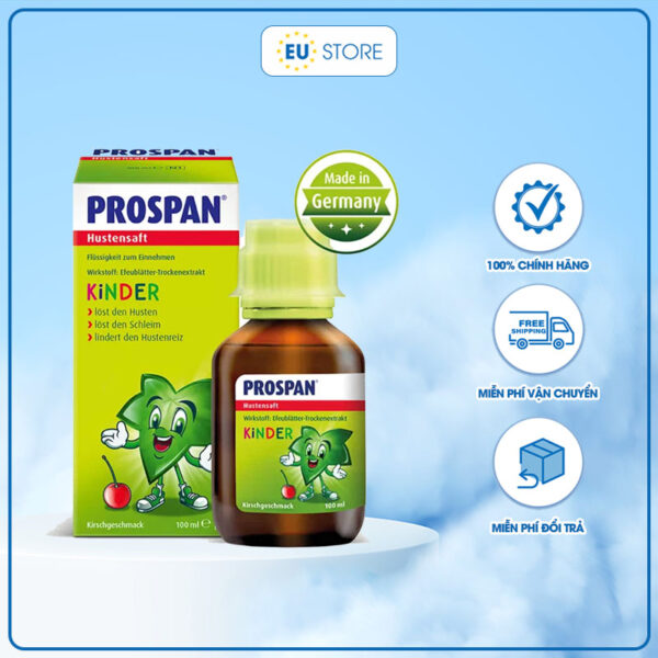 Siro ho prospan Đức chai 100ml dùng cho bé từ sơ sinh | eustore.com.vn