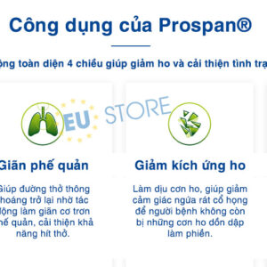 Công dụng chính của Siro ho Prospan Đức | eustore.com.vn