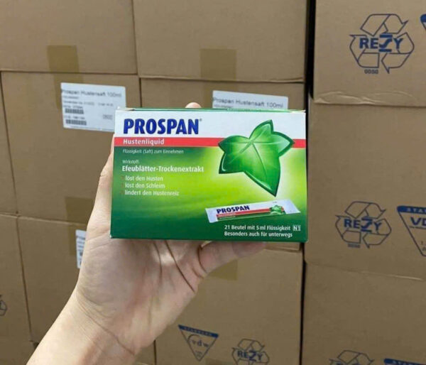 Siro ho prospan Đức hộp 21 gói cho bé từ 6 tuổi | eustore.com.vn